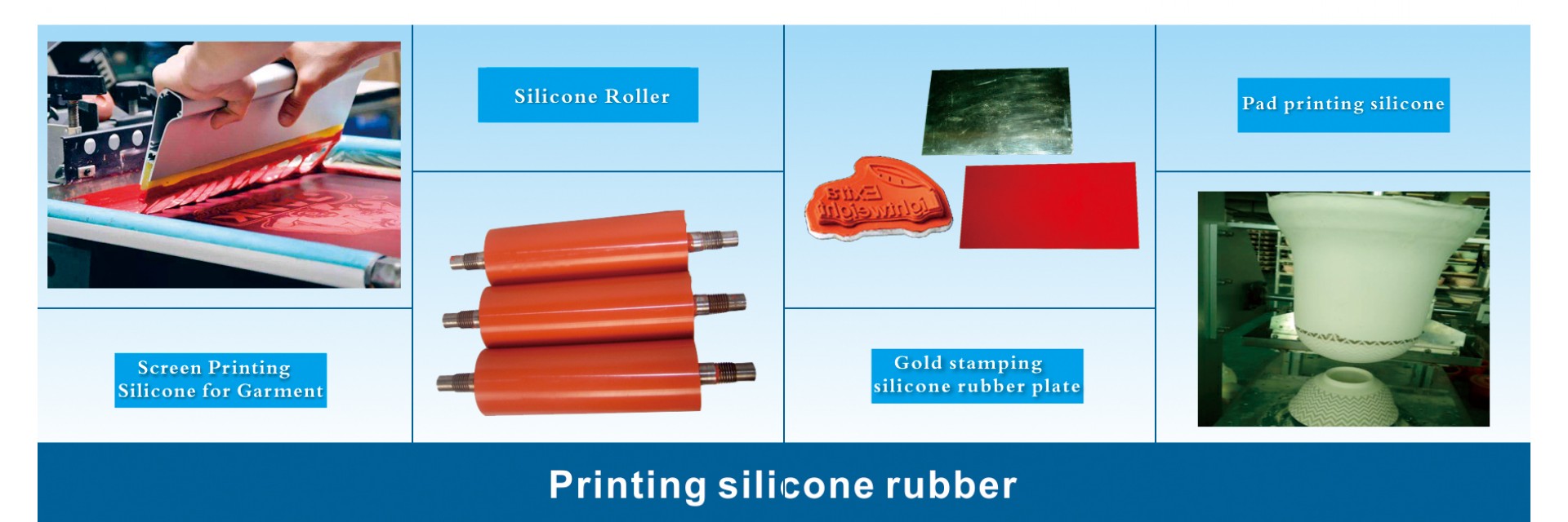 Printing silicone rubber