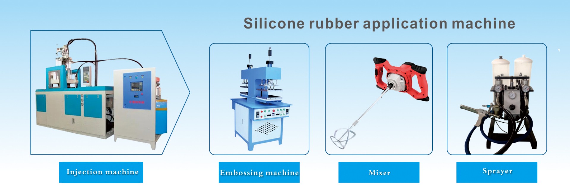 Silicone rubber application machine